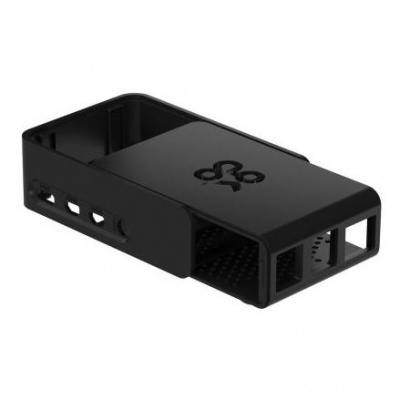 ������ Raspberry Pi 4 Model B Official Case Okdo Slide Series, Black, Retail, ��� Raspberry Pi 4 Model B (187-3796/187-3799)(ASM-1900138-21) RTL