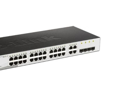 ����������/ DGS-1210-28/FL Managed L2 Switch 24x1000Base-T, 4xCombo 1000Base-T/SFP, Surge 6KV, CLI