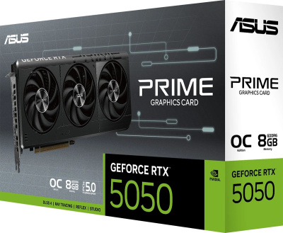 ���������� ASUS NVIDIA GeForce RTX 5050 PRIME OC 8Gb (PRIME-RTX5050-O8G) GDDR6, OC, Ret