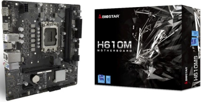 ����������� ����� Biostar H610MS , LGA 1700, Intel H610, mATX, Ret