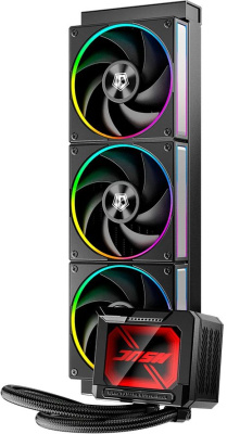 ������� �������� ���������� ID-Cooling DL360 Max ARGB Soc-AM5/AM4/1200/1700/1851 ������ 4-pin 14-31.2dB Al+Cu LCD 350W Ret