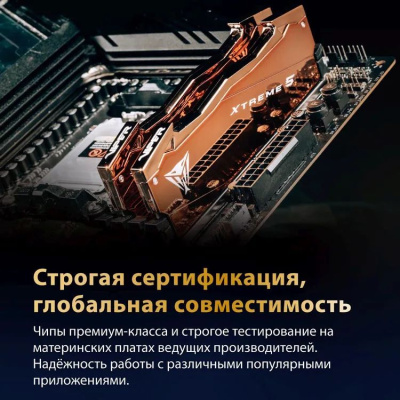 ����������� ������ Patriot Viper Xtreme 5 Aurum VXA564G6030K DDR5 - 2x 32�� 6000���, DIMM, Aurum, Ret