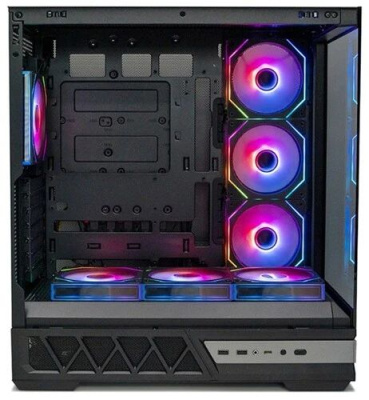 ������ XASTRA Q700 7ARGB-FS-C10-UC Black ATX/Aquarium/Screewless/7x120mm ARGB PWM Daisy Chain FS fans/Argb+PWM HUB 10port/Type C / Q700-7FS12A-C10-UC