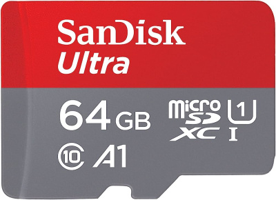 ���� ����� microSDXC 64GB SanDisk Ultra Class 10, UHS-I, R 140 ��/�, SDSQUAB-064G-GN6MN ��� �������� SD