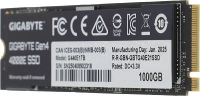 ���������� SSD Gigabyte PCIe 4.0 x4 1000GB G440E1TB 4000E M.2 2280