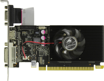 ���������� Colorful NVIDIA GeForce GT710, 2Gb DDR3, 64bit, PCI-E, VGA, DVI, HDMI, Retail (GT710-2GD3-V)
