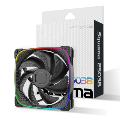 ���������� Geometric Future Squama 2503B Single Pack / 120mm, 2000 RPM, 69.11 CFM, 29.0 dBA, 5V ARGB, Black / 1F2503B112001