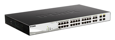 ������������� L2 PoE-���������� D-Link DGS-1210-28P/F5A, 24x1000Base-T, 4�Combo 1000Base-T/SFP