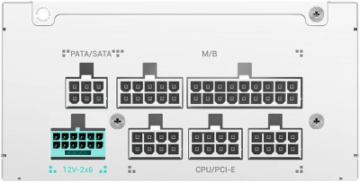 ���� ������� Deepcool GamerStorm PS850G WH SFX 4.1, ATX 3.1, 850W, Cybenetics Platinum / PPLP Gold, �����, RET