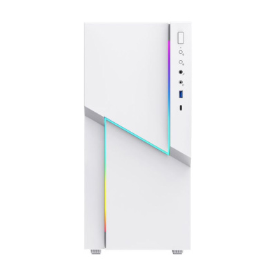 ������ Gamemax ZORRO COC WHITE ��� �� (Midi Tower, �����., 1�USB3.0, 1�USB Type-C, COC fan)