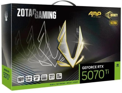���������� Zotac NVIDIA GeForce RTX 5070 Ti AMP Extreme INFINITY ULTRA 16Gb (ZT-B50710BU-10P), GDDR7, Ret
