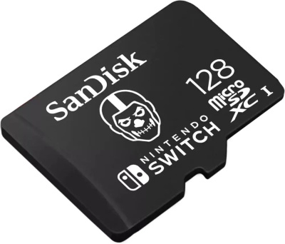 ����� ������ SanDisk Nintendo MicroSD UHS I Card - Fortnite Edition, Skull Trooper, 128GB