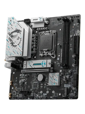����������� ����� MSI B760M GAMING WIFI B760, LGA1700, 2*DDR5, 1*PCIEx16, 1*PCIEx1, 2*M.2, 6*USB3.2Gen1, 6*USB2.0, 4*SATA3.0, 2.5G, VGA, DP, HDMI, M-ATX, RTL