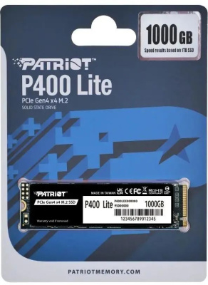 ���������� SSD Patriot PCIe 4.0 x4 1TB P400LP1KGM28H P400 Lite M.2 2280