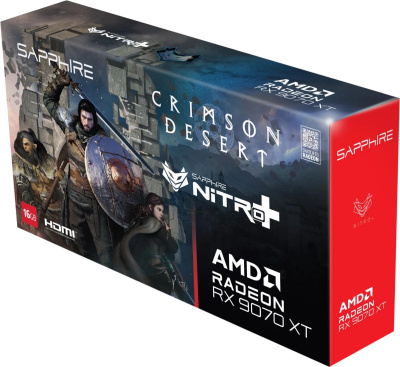 ���������� AMD Radeon RX 9070 XT Sapphire Nitro+ Crimson Desert Edition OC 16GB (11348-10-20G)