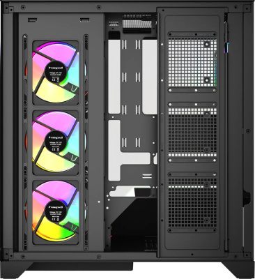 ������ �� HSPD F550-TGBK-ARGB, Midi-Tower, ��� ��, Black