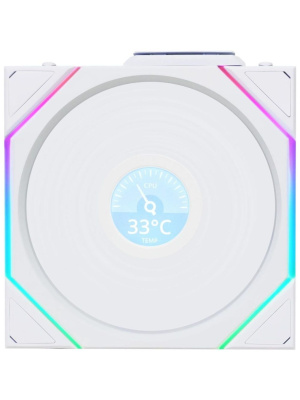 ���������� Lian Li UNI FAN TL WIRELESS LCD 120 Reverse Blade / 12RTLLCD1W1W WHITE / 120x124x28�� (PWM, ARGB, 1900 ��/��� (Max.), 31dBa) / G99.12RTLLCD1W1W.R0